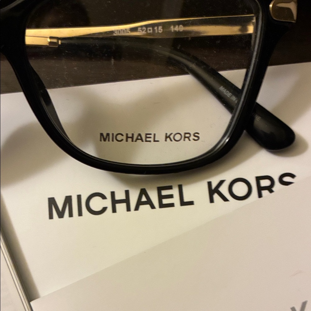 NEW Michael Kors Black and Gold Glasses - Picture 2 of 7